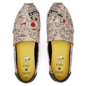 Toms Peanuts Comic Print Slip-Ons